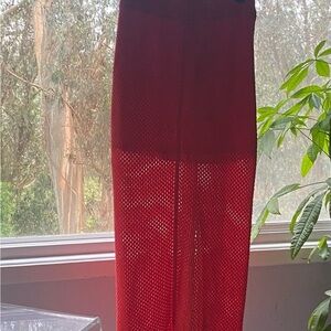 Free People nwt crochet maxi skirt see-through size small